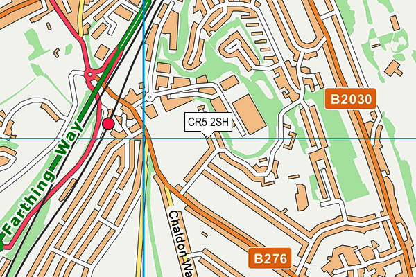 CR5 2SH map - OS VectorMap District (Ordnance Survey)