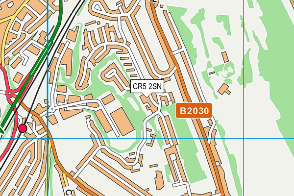 CR5 2SN map - OS VectorMap District (Ordnance Survey)