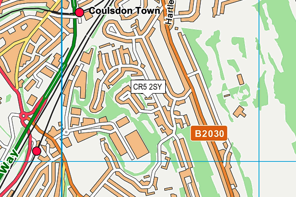 CR5 2SY map - OS VectorMap District (Ordnance Survey)