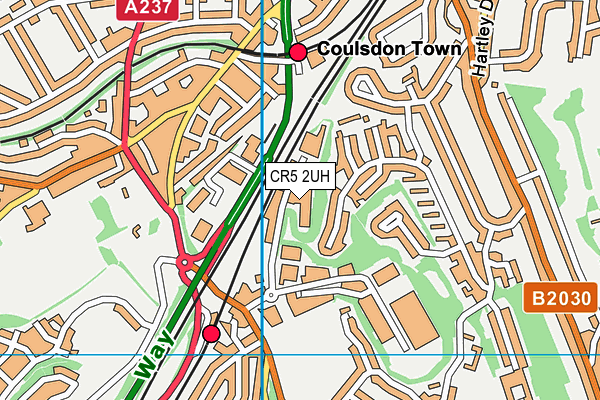 CR5 2UH map - OS VectorMap District (Ordnance Survey)