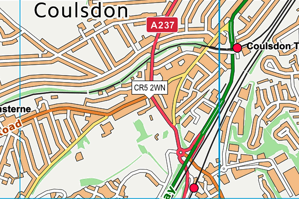 CR5 2WN map - OS VectorMap District (Ordnance Survey)