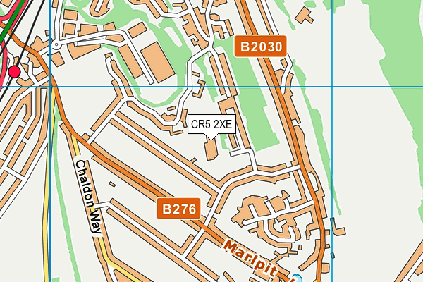 CR5 2XE map - OS VectorMap District (Ordnance Survey)
