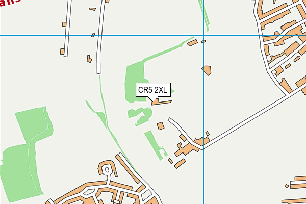 CR5 2XL map - OS VectorMap District (Ordnance Survey)