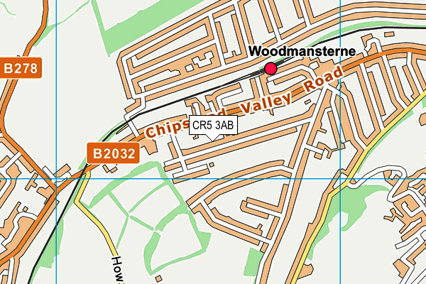 CR5 3AB map - OS VectorMap District (Ordnance Survey)