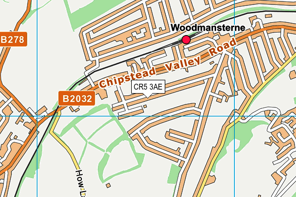 CR5 3AE map - OS VectorMap District (Ordnance Survey)