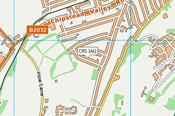 CR5 3AQ map - OS VectorMap District (Ordnance Survey)