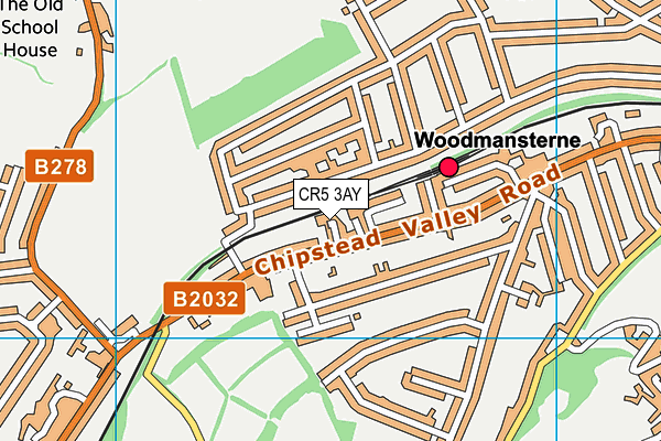 CR5 3AY map - OS VectorMap District (Ordnance Survey)