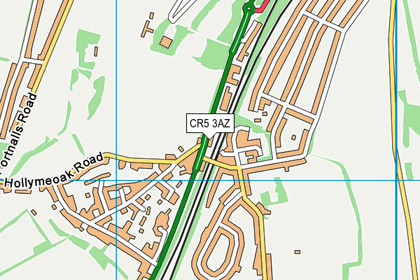 CR5 3AZ map - OS VectorMap District (Ordnance Survey)
