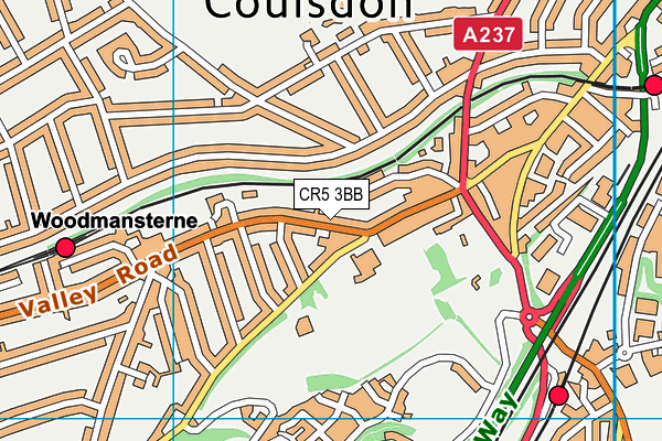 CR5 3BB map - OS VectorMap District (Ordnance Survey)