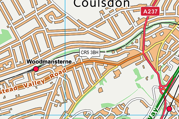 CR5 3BH map - OS VectorMap District (Ordnance Survey)