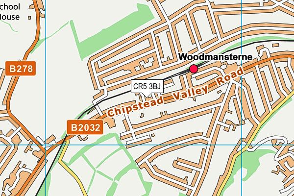 CR5 3BJ map - OS VectorMap District (Ordnance Survey)