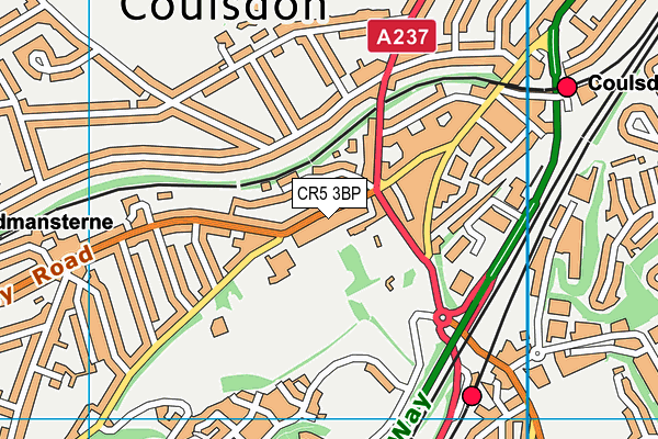 CR5 3BP map - OS VectorMap District (Ordnance Survey)