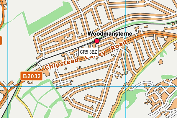 CR5 3BZ map - OS VectorMap District (Ordnance Survey)