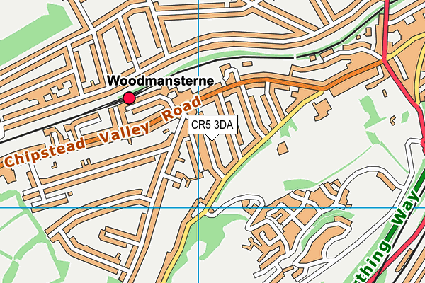 CR5 3DA map - OS VectorMap District (Ordnance Survey)