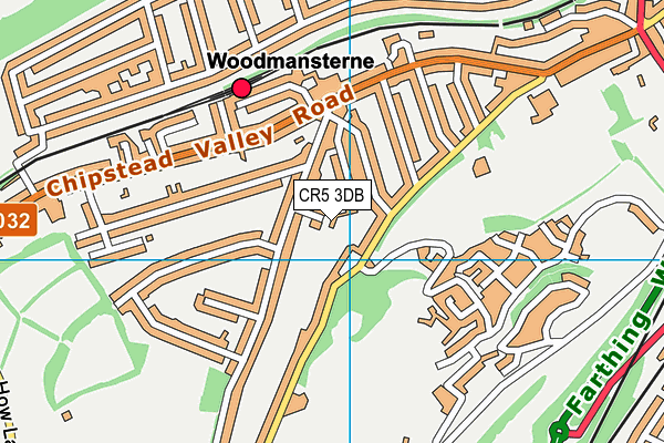 CR5 3DB map - OS VectorMap District (Ordnance Survey)