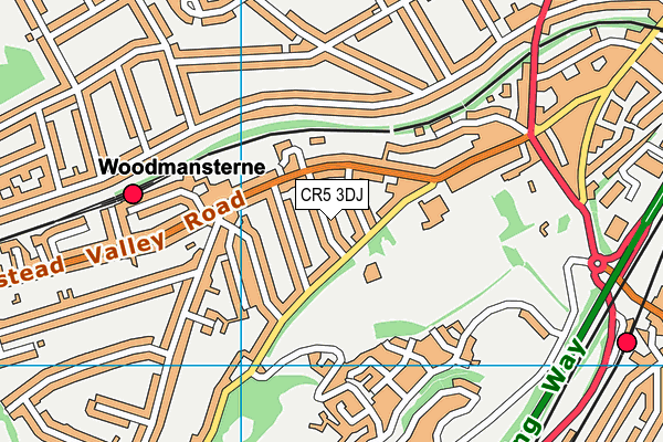 CR5 3DJ map - OS VectorMap District (Ordnance Survey)