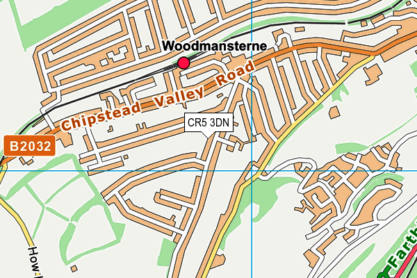 CR5 3DN map - OS VectorMap District (Ordnance Survey)