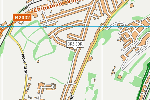 CR5 3DR map - OS VectorMap District (Ordnance Survey)