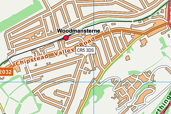 CR5 3DS map - OS VectorMap District (Ordnance Survey)