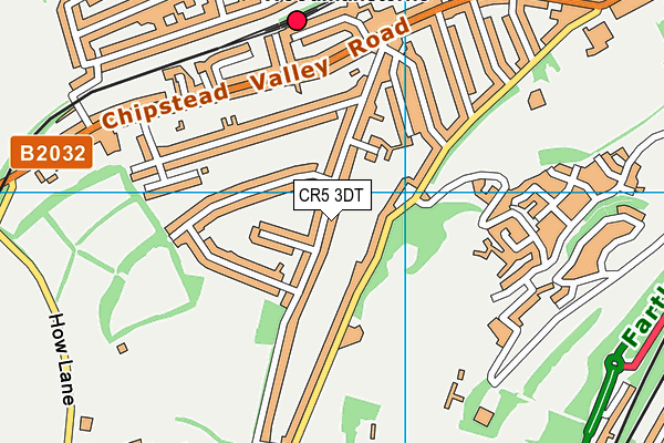 CR5 3DT map - OS VectorMap District (Ordnance Survey)