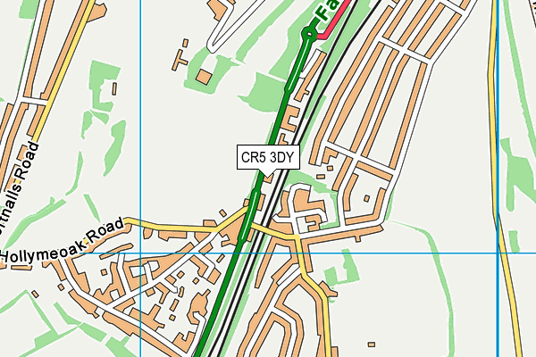 CR5 3DY map - OS VectorMap District (Ordnance Survey)