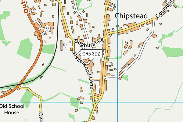 CR5 3DZ map - OS VectorMap District (Ordnance Survey)