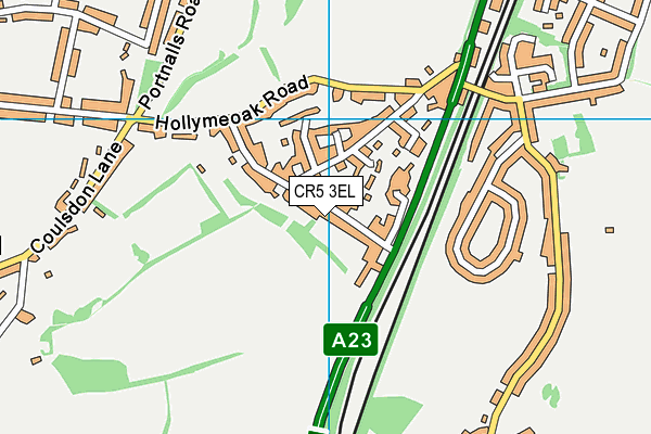 CR5 3EL map - OS VectorMap District (Ordnance Survey)