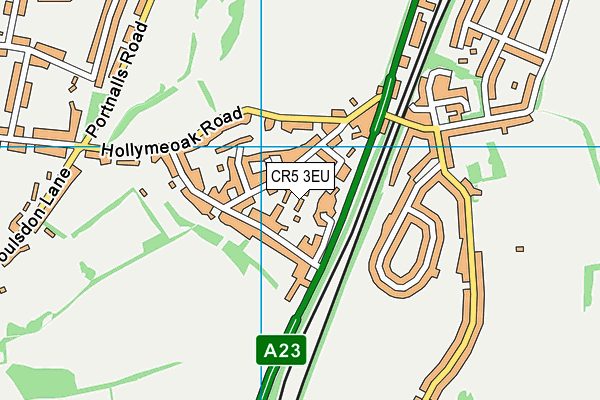 CR5 3EU map - OS VectorMap District (Ordnance Survey)