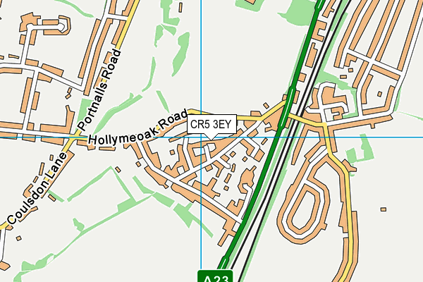 CR5 3EY map - OS VectorMap District (Ordnance Survey)