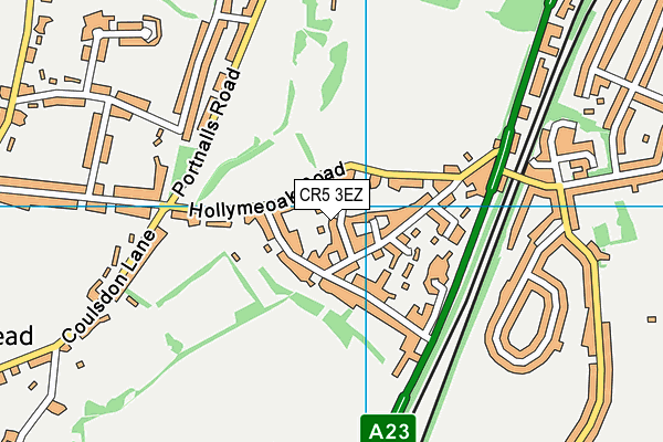 CR5 3EZ map - OS VectorMap District (Ordnance Survey)
