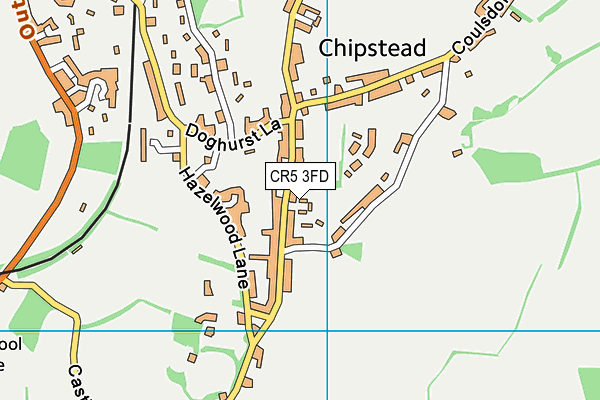 CR5 3FD map - OS VectorMap District (Ordnance Survey)