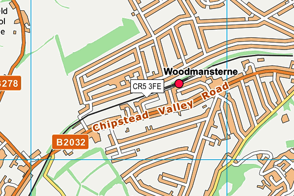 CR5 3FE map - OS VectorMap District (Ordnance Survey)