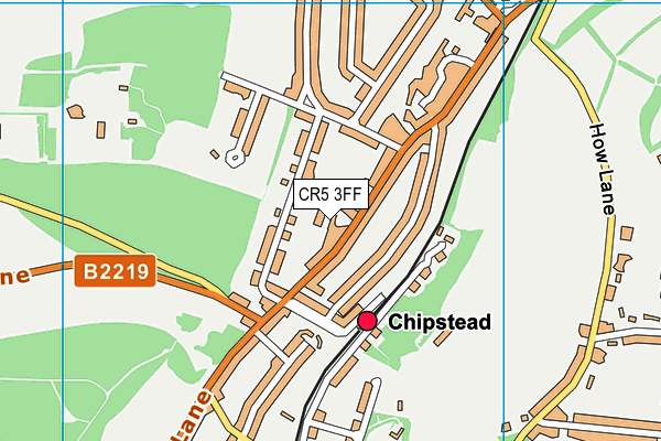 CR5 3FF map - OS VectorMap District (Ordnance Survey)