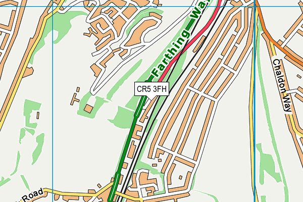 CR5 3FH map - OS VectorMap District (Ordnance Survey)