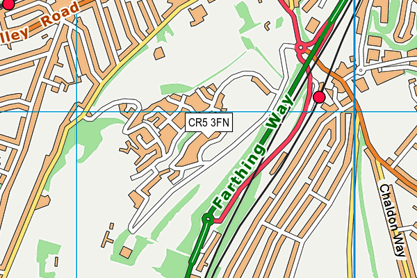 CR5 3FN map - OS VectorMap District (Ordnance Survey)