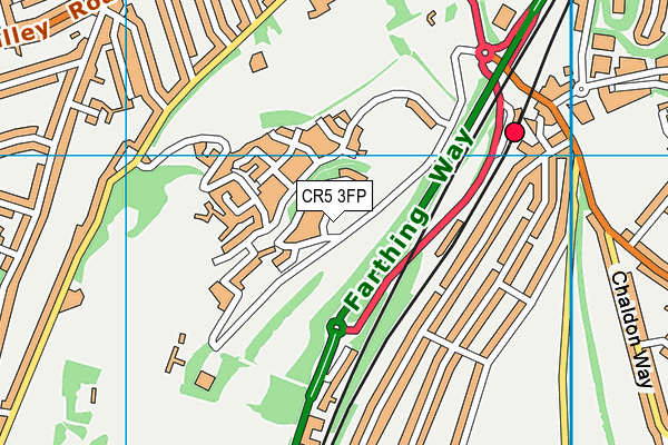 CR5 3FP map - OS VectorMap District (Ordnance Survey)