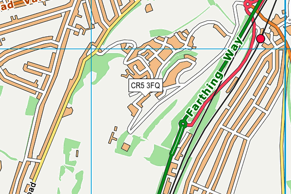 CR5 3FQ map - OS VectorMap District (Ordnance Survey)