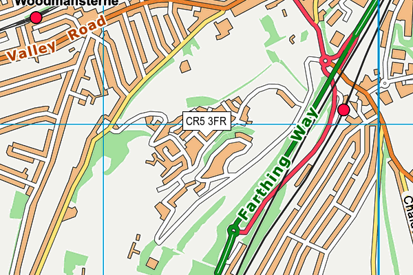 CR5 3FR map - OS VectorMap District (Ordnance Survey)