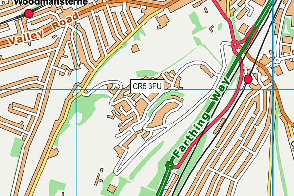 CR5 3FU map - OS VectorMap District (Ordnance Survey)