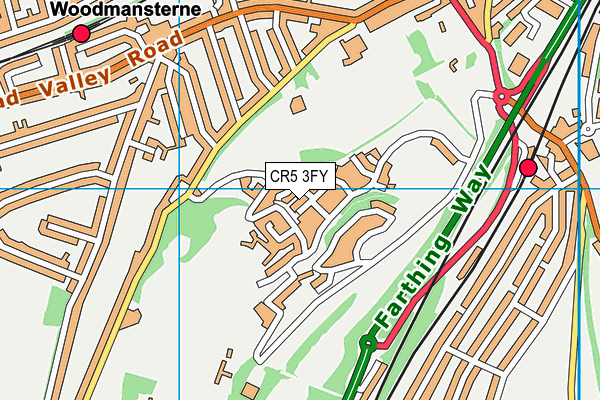 CR5 3FY map - OS VectorMap District (Ordnance Survey)