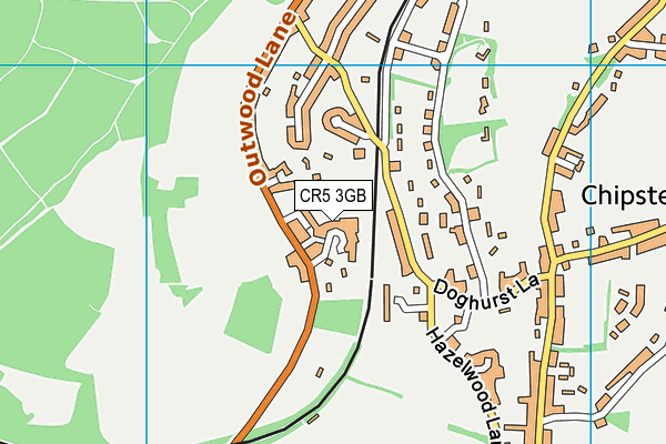 CR5 3GB map - OS VectorMap District (Ordnance Survey)