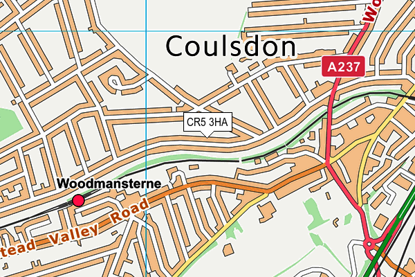 CR5 3HA map - OS VectorMap District (Ordnance Survey)