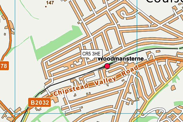 CR5 3HE map - OS VectorMap District (Ordnance Survey)