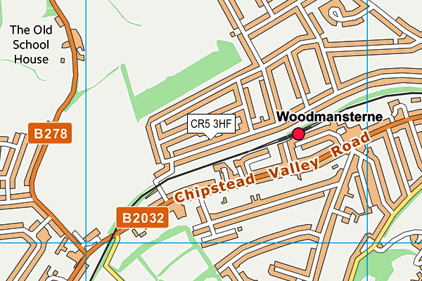 CR5 3HF map - OS VectorMap District (Ordnance Survey)