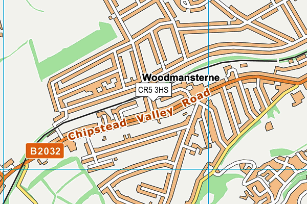 CR5 3HS map - OS VectorMap District (Ordnance Survey)