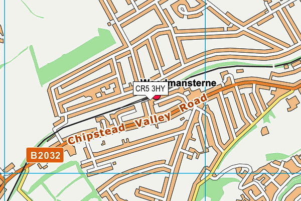 CR5 3HY map - OS VectorMap District (Ordnance Survey)