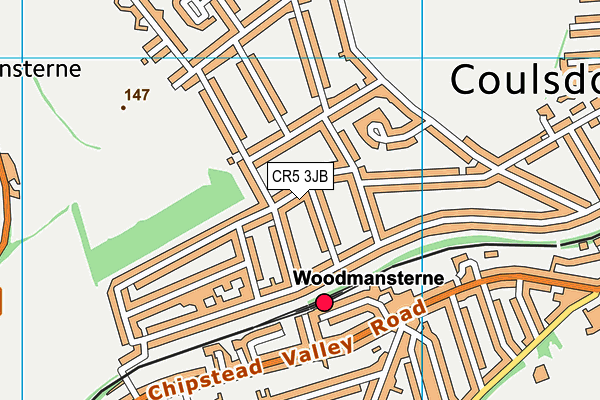 CR5 3JB map - OS VectorMap District (Ordnance Survey)