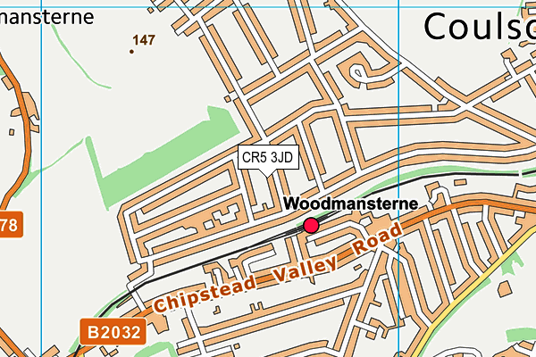 CR5 3JD map - OS VectorMap District (Ordnance Survey)