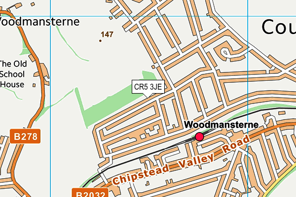 CR5 3JE map - OS VectorMap District (Ordnance Survey)