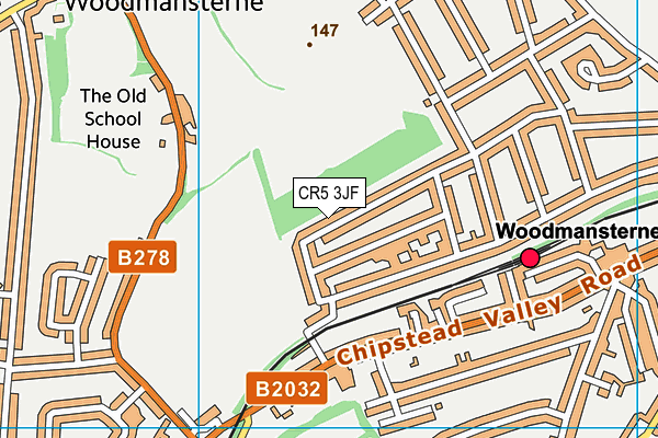 CR5 3JF map - OS VectorMap District (Ordnance Survey)